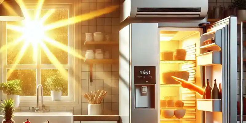 گرم شدن غیرعادی بدنه یا پشت یخچال