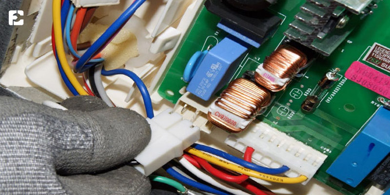 فعال نشدن قفل کودک یخچال بخاطر خرابی برد الکترونیکی