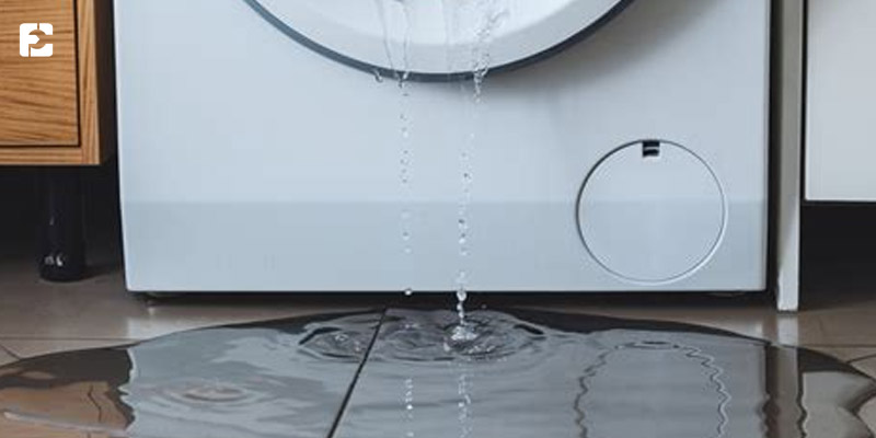 احتمال نشت آب علت لرزش ماشین لباسشویی